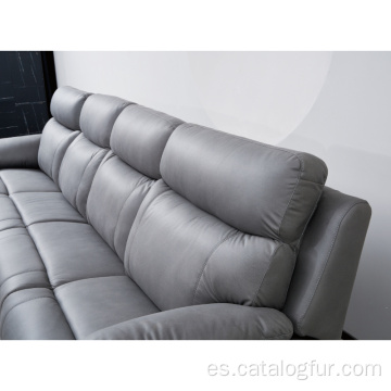 Sofá de tela de diseño moderno con pata de madera para muebles de sala de estar